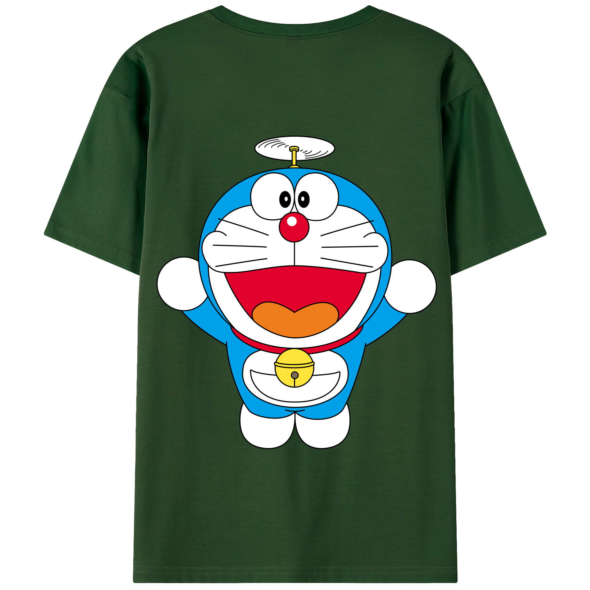 （画像用） ドラえもん Doraemon 綿100％半袖Tシャツ（背面プリント）